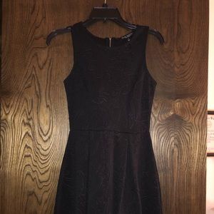 Black A-line cocktail dress